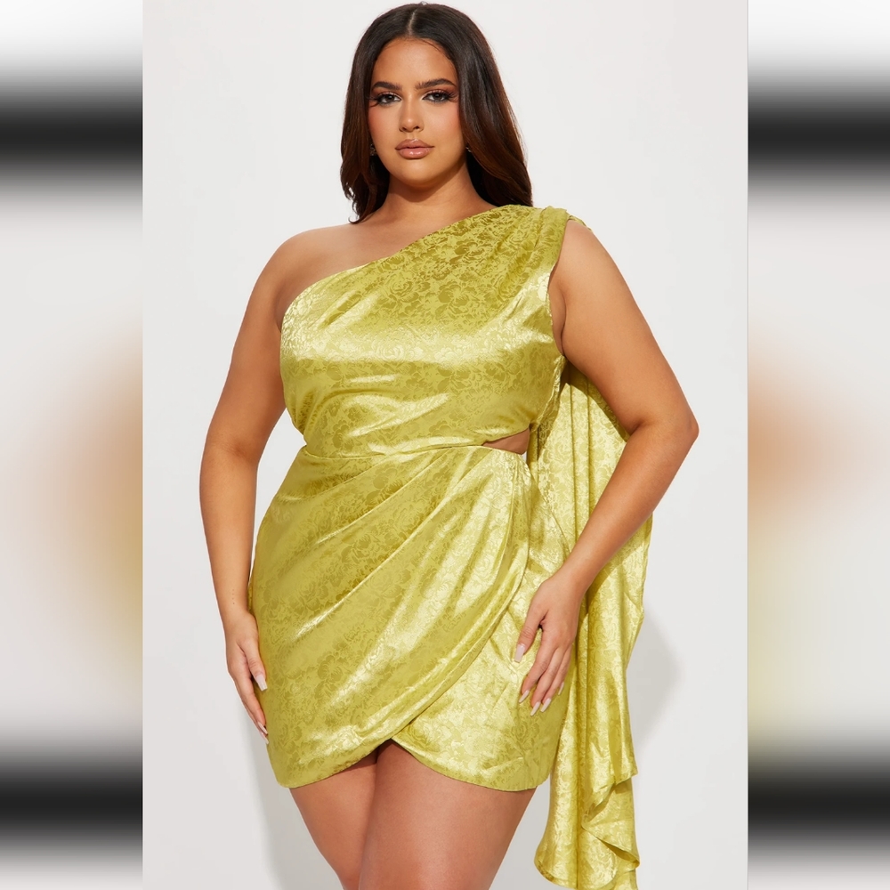 Fashion Nova Mariah Satin Mini Dress*New*